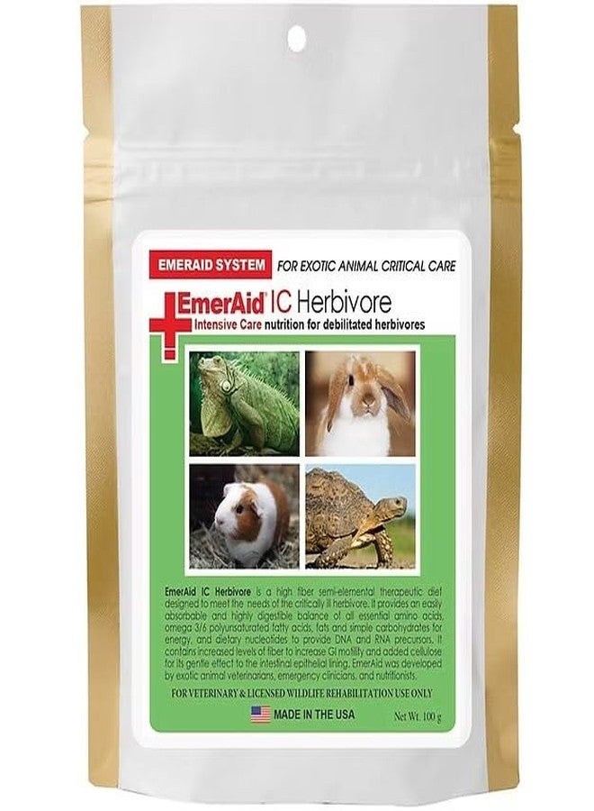 EmerAid IC Herbivore Intensive Care | High Fiber Nutrition | Critically Ill and Debilitated Herbivores | Easily Absorbable and Highly Digestible - 100 gm - Image 1